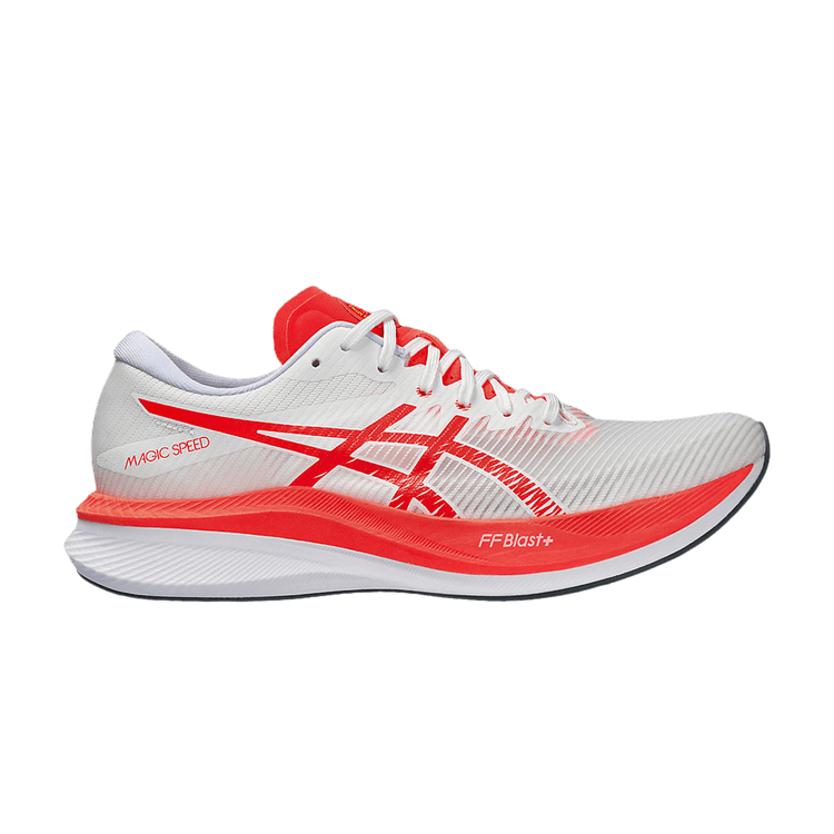 ASICS Magic Speed 3 White Sunrise Red