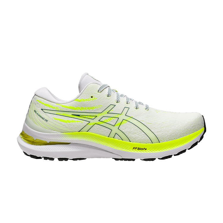 ASICS Gel-Kayano 29 White Velvet Pine Safety Yellow (Women's)