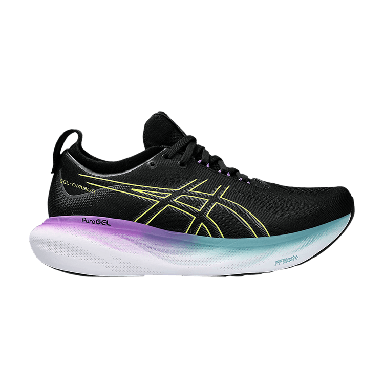 ASICS Gel-Nimbus 25 Black Glow Yellow (Women's)