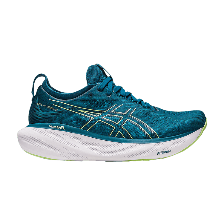 ASICS Gel-Nimbus 25 Ink Teal Lime Green (Women's)