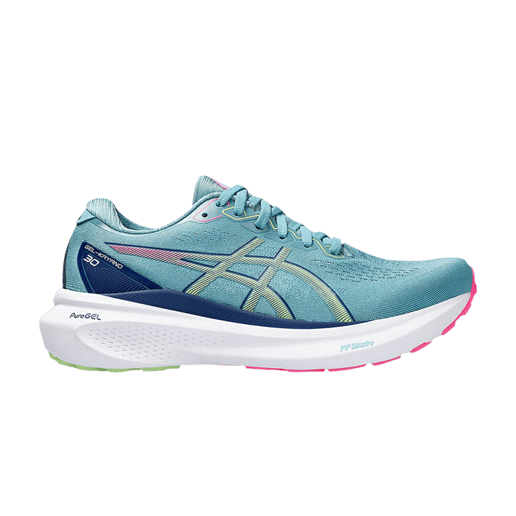 ASICS Gel-Kayano 30 Gris Blue Lime Green Pink (Women's)