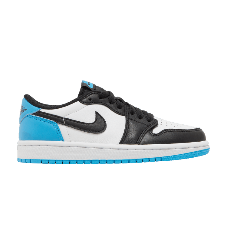 Jordan 1 Retro Low OG Black Dark Powder Blue (Women's)