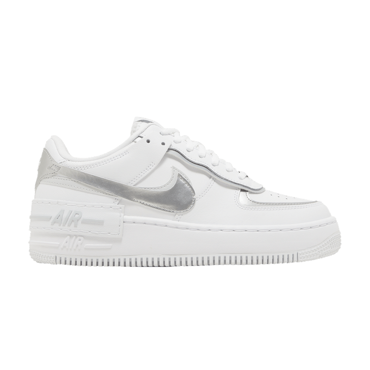 Nike Air Force 1 Low Shadow White Pure Platinum Metallic Silver (Women's)