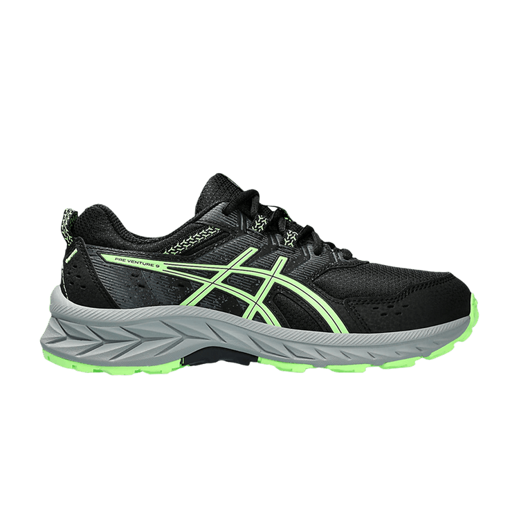 ASICS Gel-Venture 9 Black Illuminate Green (GS)