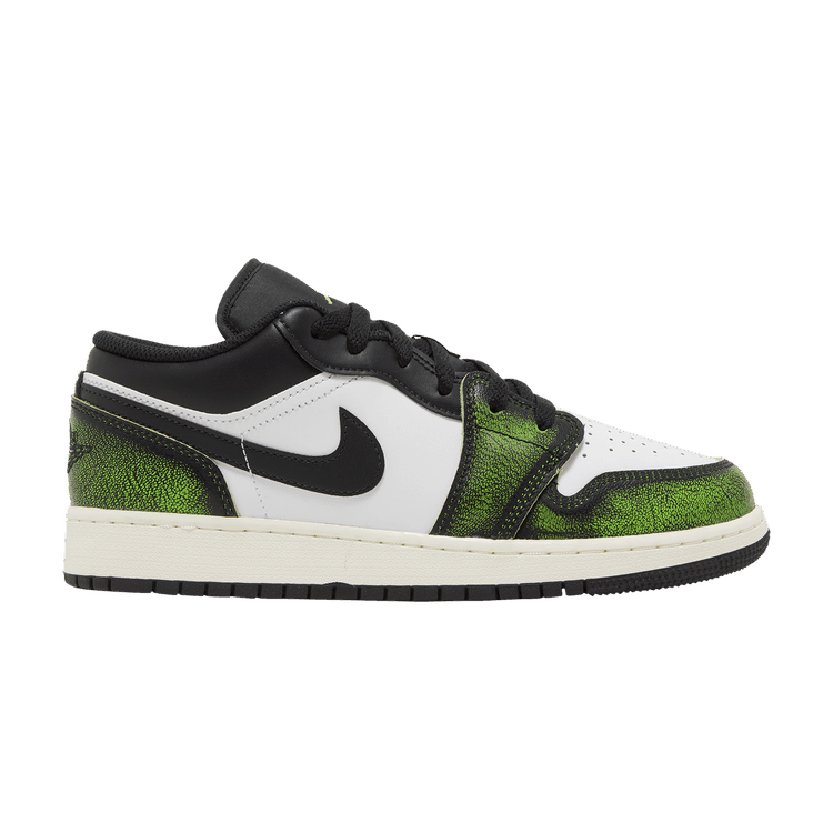 Jordan 1 Low Wear Away Electric Green (GS) - Side Kicks