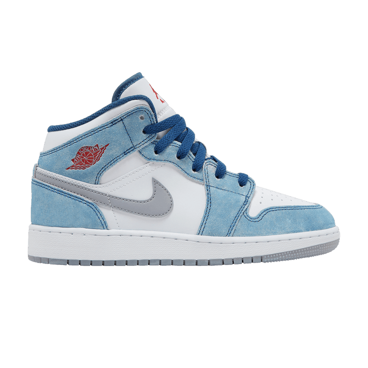 Jordan 1 Mid SE French Blue Light Steel (GS) - Side Kicks