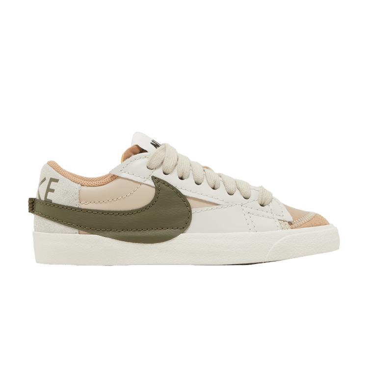 Nike Blazer Low 77 Jumbo Sanddrift Medium Olive (Women's)