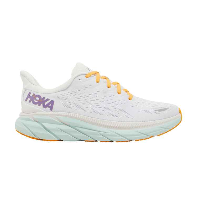 Hoka One One Clifton 8 Blanc De Blanc Purple Seafoam (Women's)