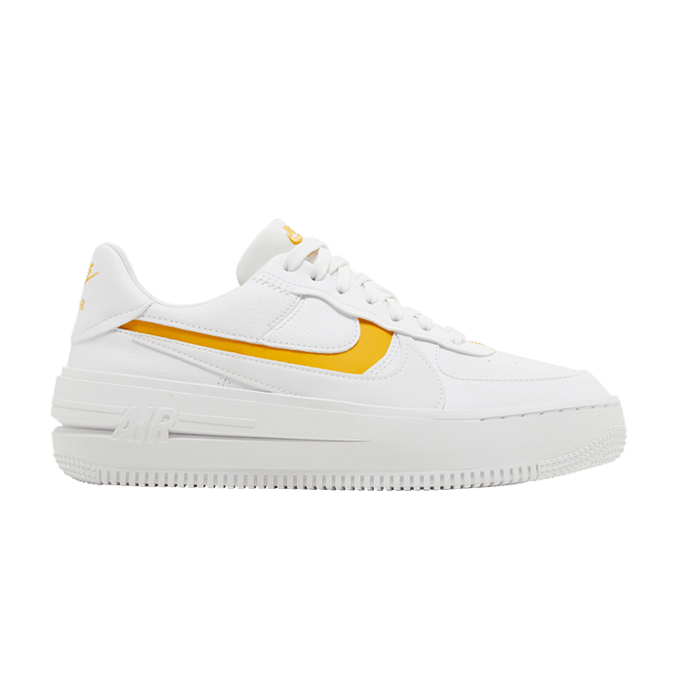 Nike Air Force 1 PLT.AF.ORM White Yellow Ochre (Women's)