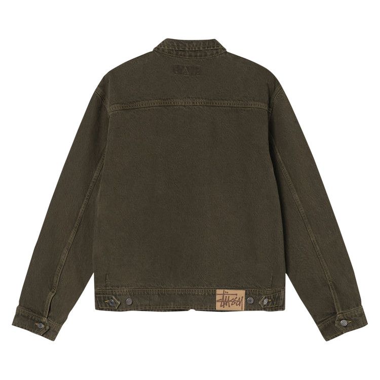 Stussy Denim Zip Work Jacket Olive