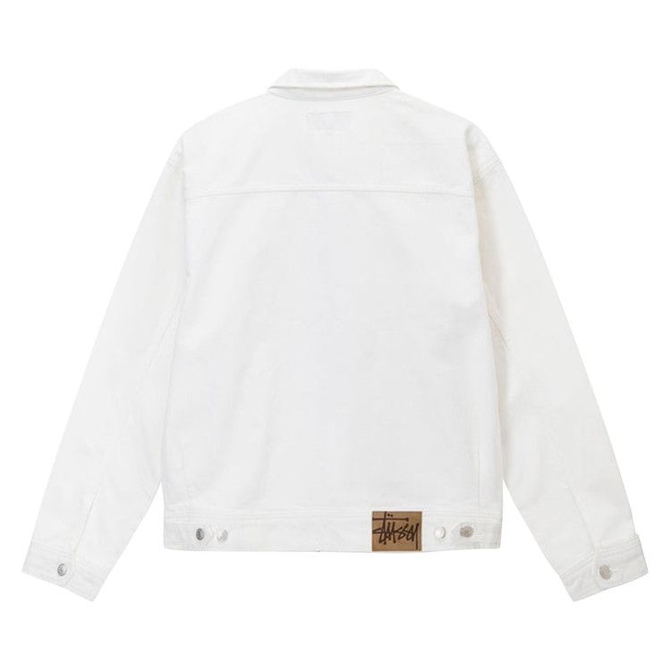 Stussy Denim Zip Work Jacket Bone