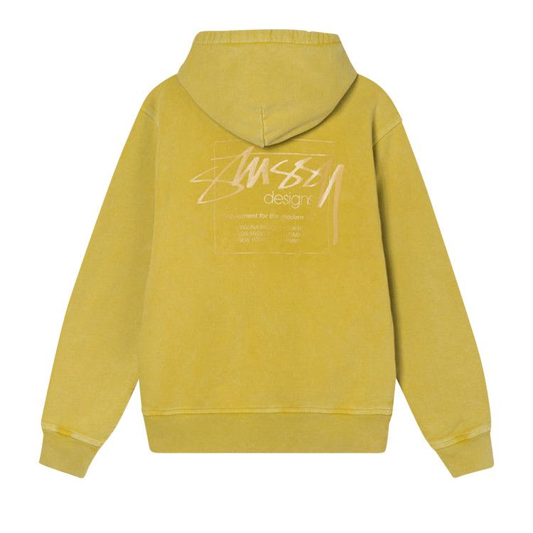Stussy Dyed Stussy Designs Hoodie Yellow