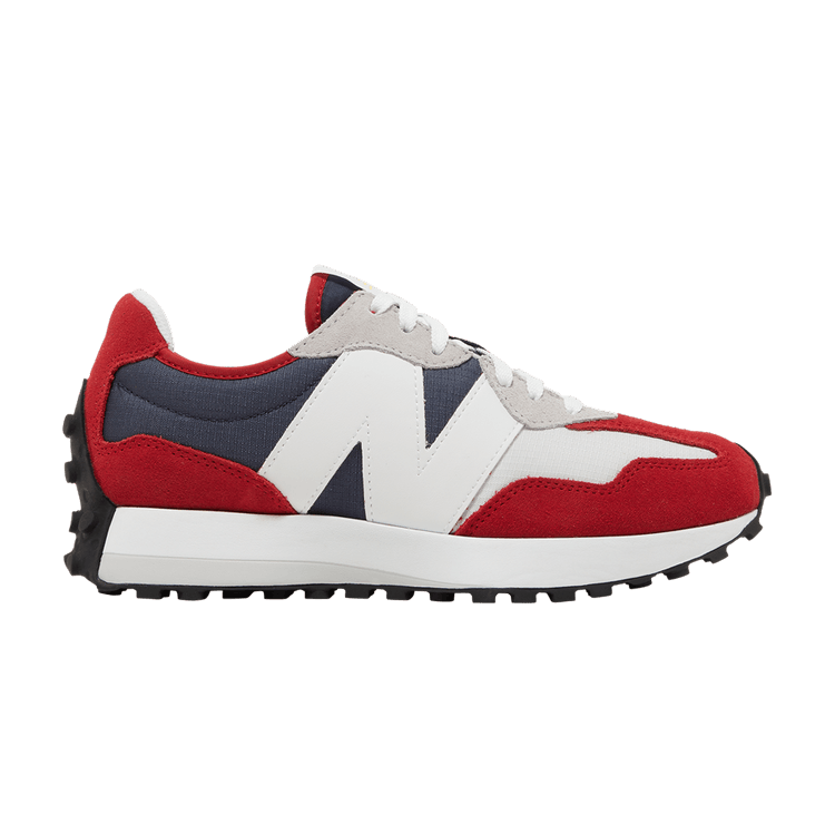 New Balance 327 Natural Indigo Team Red