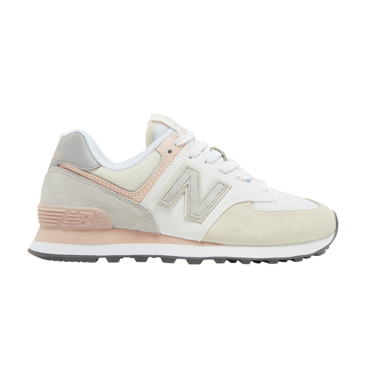 New Balance 574 Beige White Pink Sand (Women's)