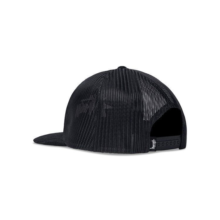 Stussy Corduroy Trucker Cap Black
