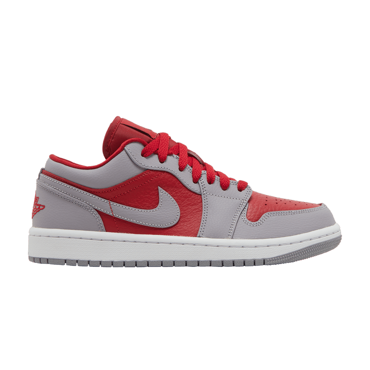 Jordan 1 Low SE Homage Split Gym Red Cement Grey (Women's)