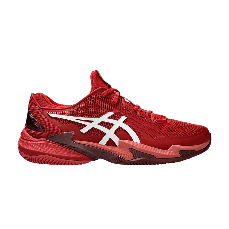 ASICS Court FF 3 Novak Clay Cranberry White