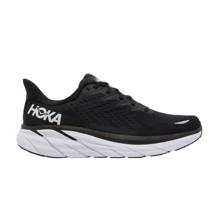 Hoka One One Clifton 8 Black White