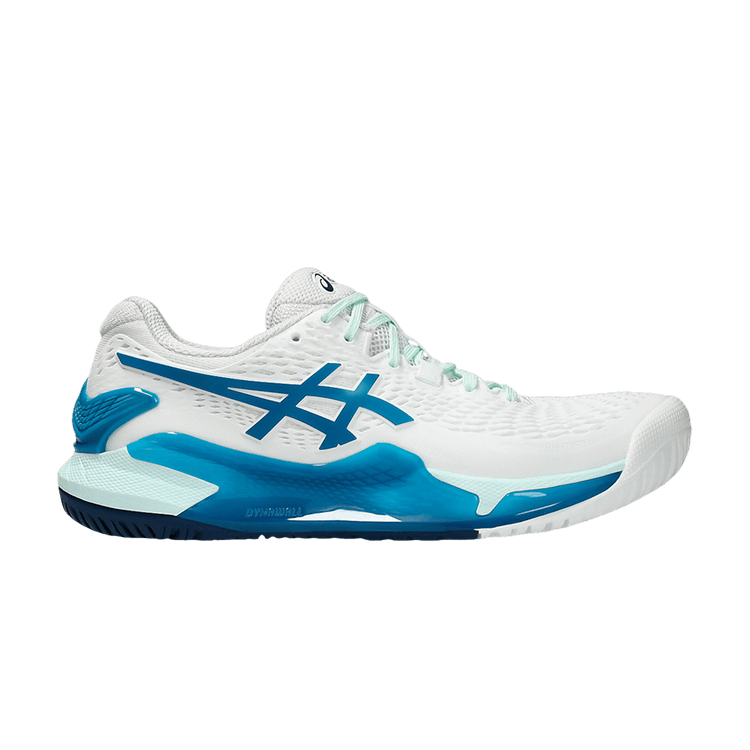 ASICS Gel-Resolution 9 White Teal Blue (Women's)