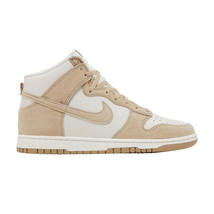 Nike Dunk High Tan Suede White