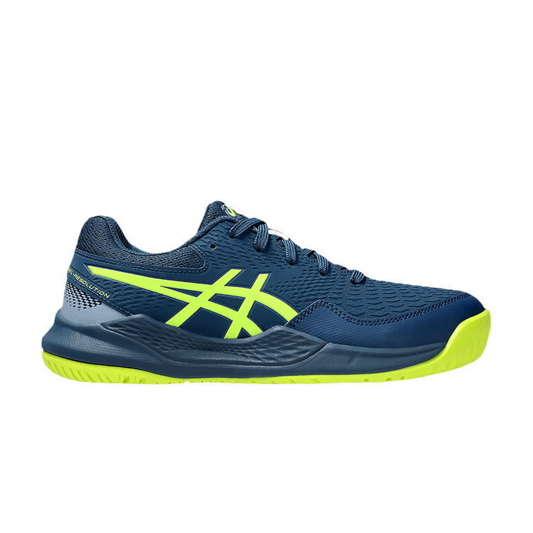 ASICS Gel-Resolution 9 Mako Blue Safety Yellow (GS)