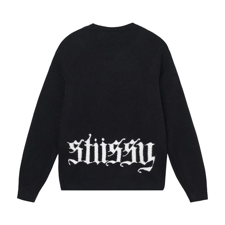 Stussy Gothic Sweater Black