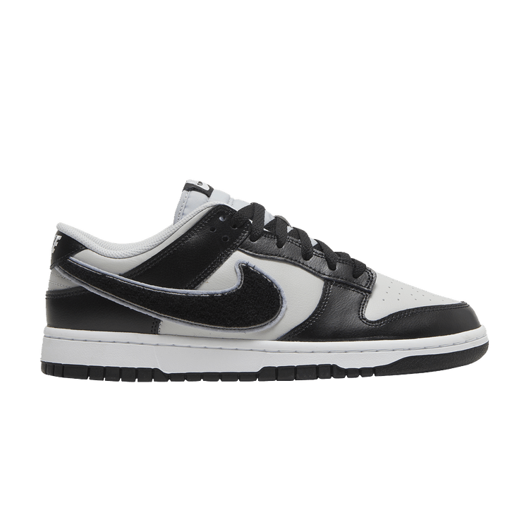 Nike Dunk Low Chenille Swoosh Black Grey