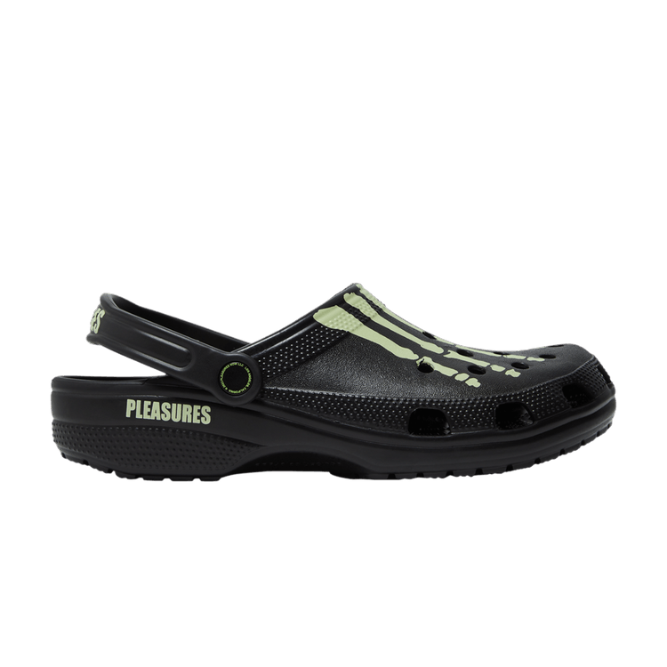 Crocs Classic Clog Pleasures Skeleton Black Glow