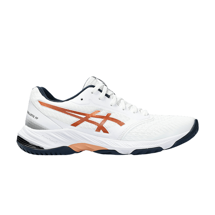 ASICS Netburner Ballistic FF 3 White Pure Bronze