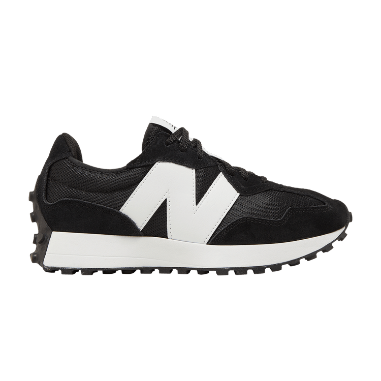 New Balance 327 Black White N Logo