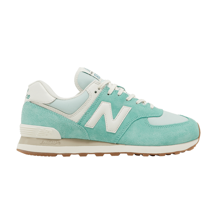 New Balance 574 Turquoise Green White Gum