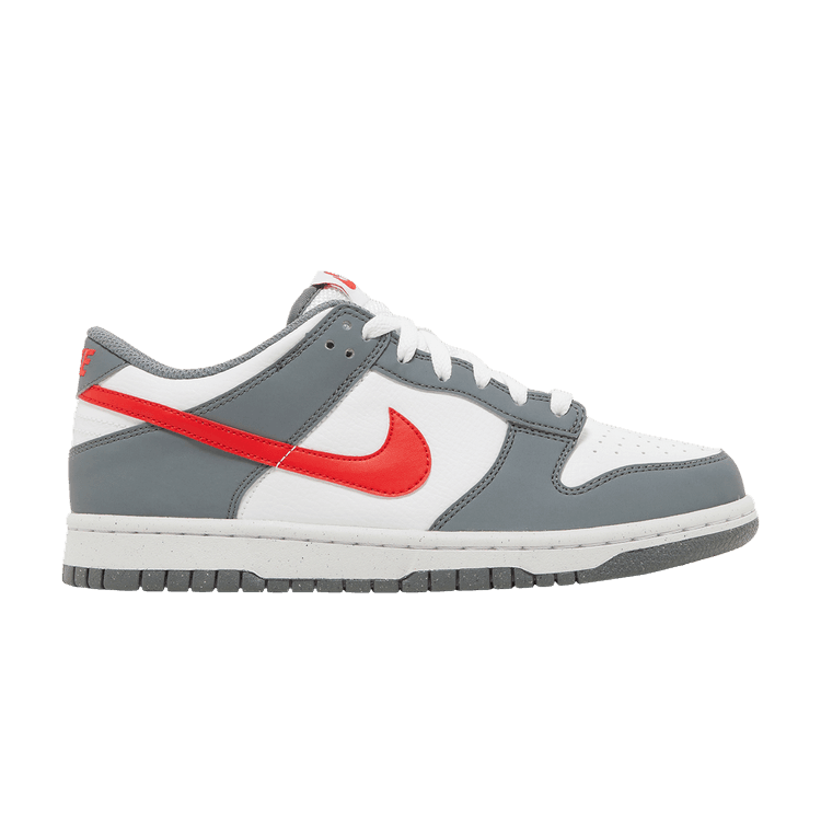 Nike Dunk Low Next Nature Smoke Grey Light Crimson (GS) - Side Kicks