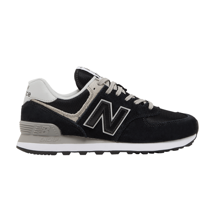 New Balance 574 Core Black White (Women's)