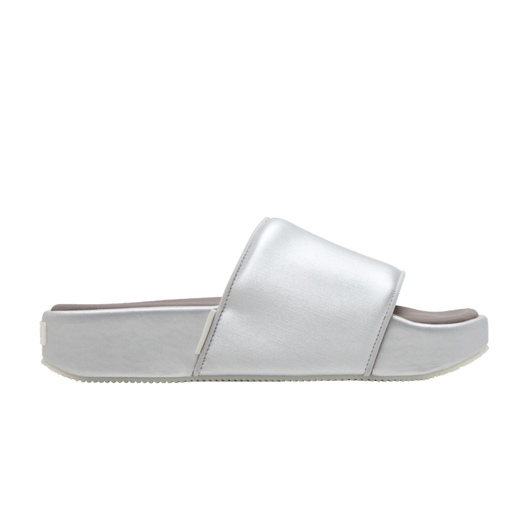 adidas Y-3 Slides Silver Metallic Brown Cream White