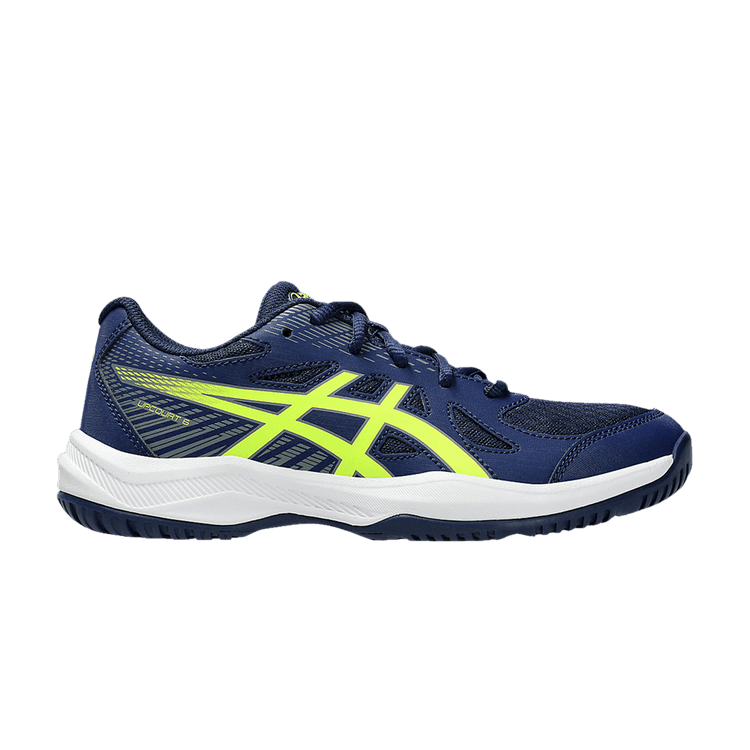 ASICS Upcourt 6 Blue Expanse Safety Yellow (GS)