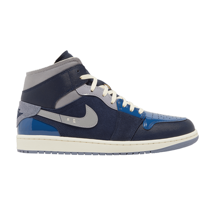 Jordan 1 Mid SE Craft Obsidian French Blue Ashen Slate White