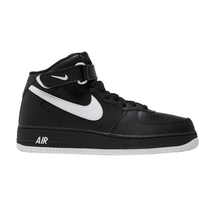 Nike Air Force 1 Mid '07 Black White Sole