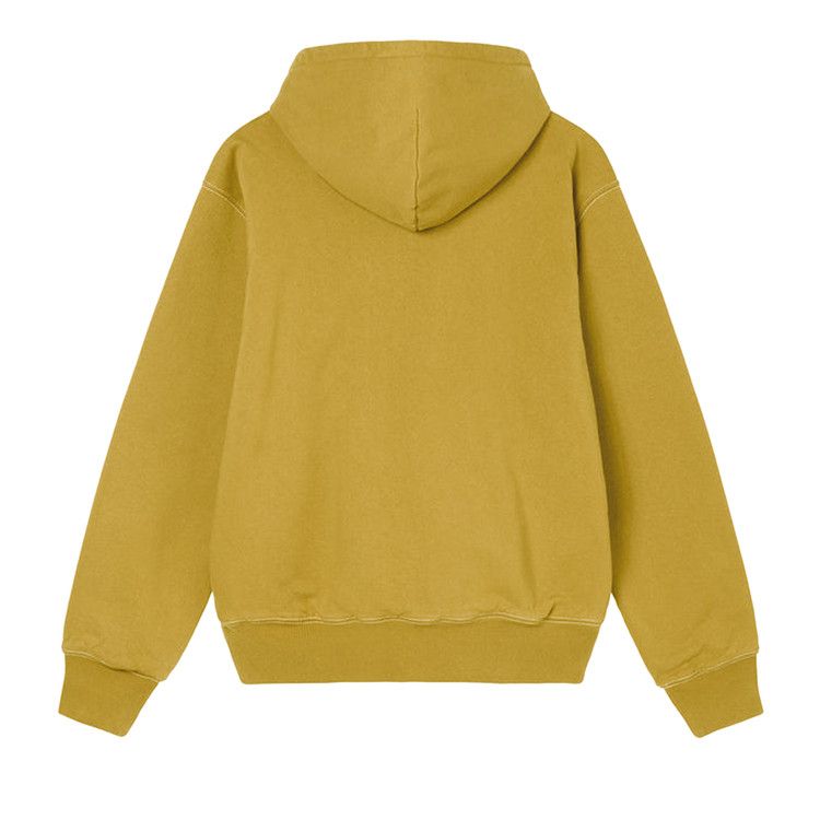 Stussy Double Face Label Zip Hoodie Gold