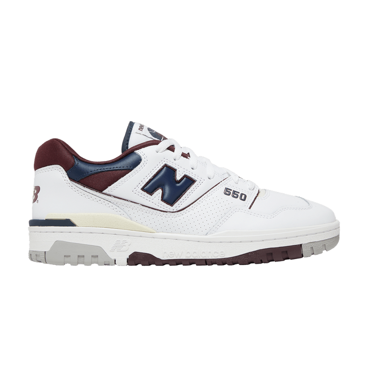 New Balance 550 White Navy NB Burgundy