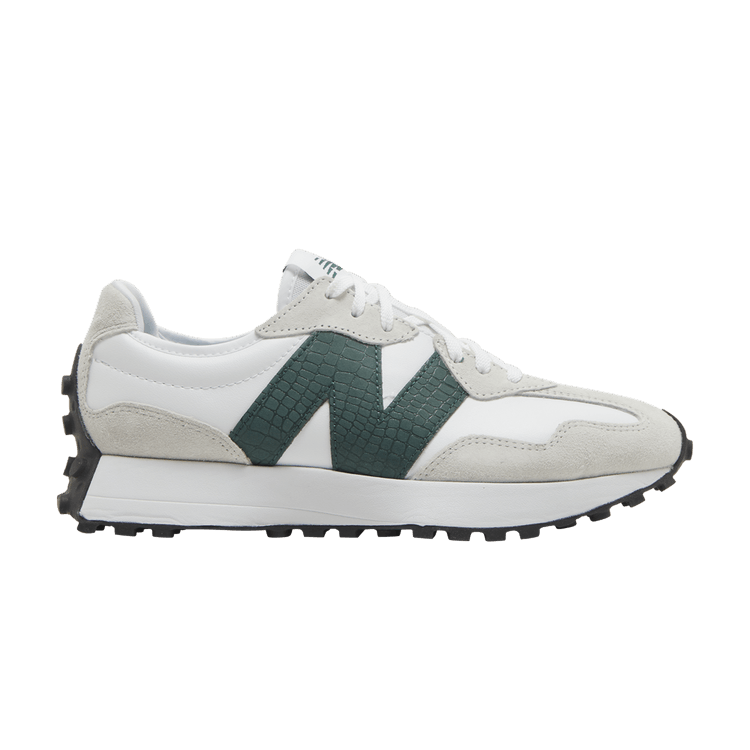 New Balance 327 White Nightwatch Green (Women's)