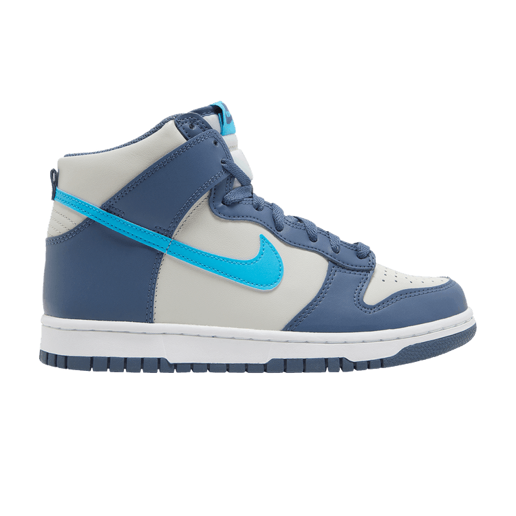 Nike Dunk High Light Bone Diffused Blue (GS) - Side Kicks