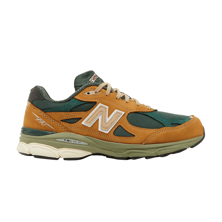 New Balance 990v3 MiUSA Tan Green