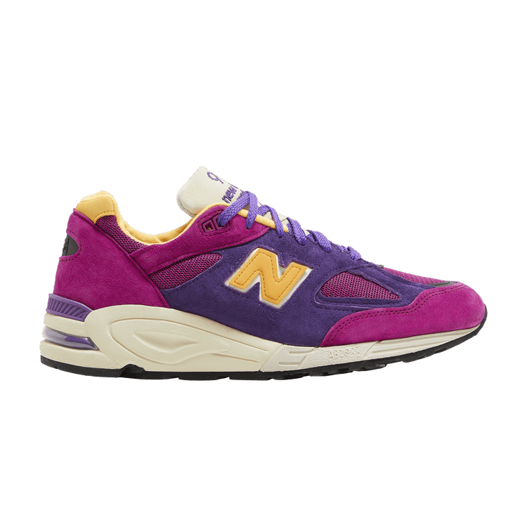 New Balance 990v2 MiUSA Teddy Santis Purple Yellow