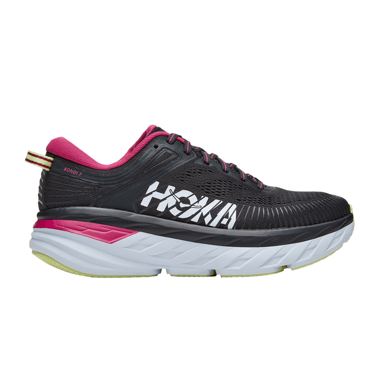 Hoka One One Bondi 7 Blue Graphite Festival Fuchsia (Women's)