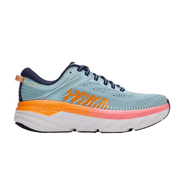 Hoka One One Bondi 7 Blue Haze Orange Pink (Women's)