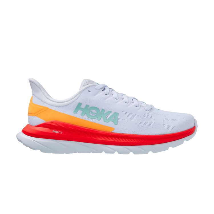 Hoka One One Mach 4 White Fiesta