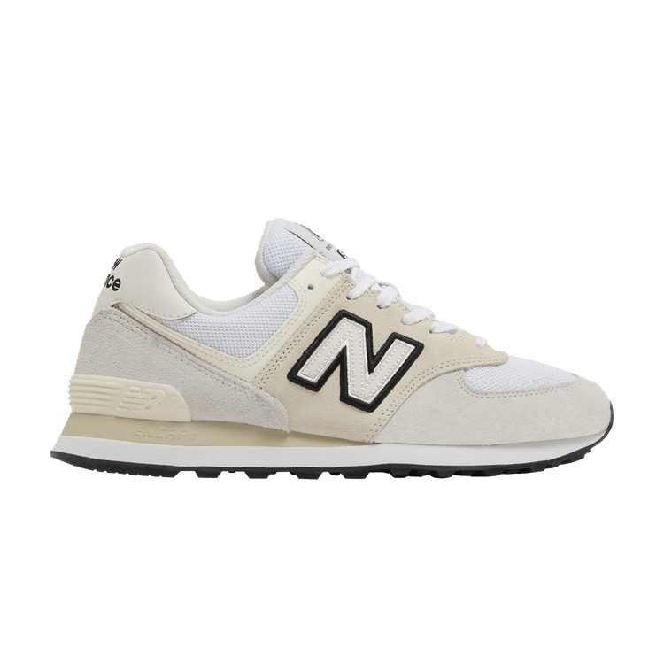 New Balance 574 White Black Off White