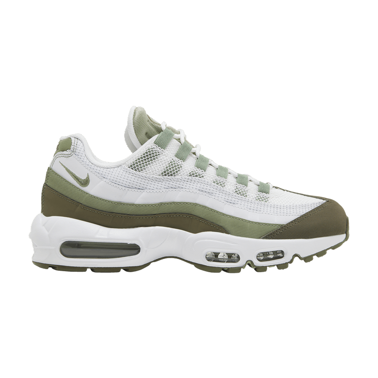 Nike Air Max 95 White Medium Olive Oil Green