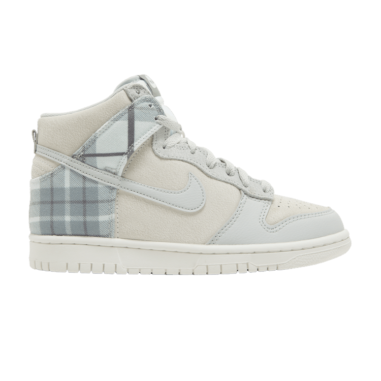 Nike Dunk High SE Tartan Plaid White Light Green (GS)