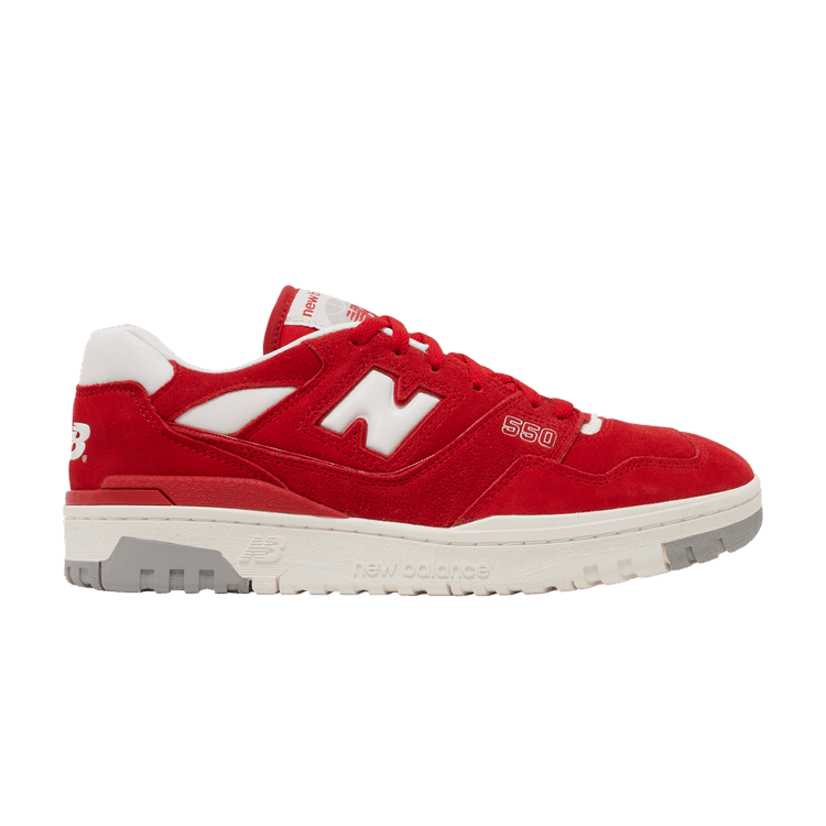 New Balance 550 Suede Pack Team Red